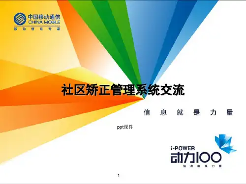 司法社区矫正管理系统  ppt课件