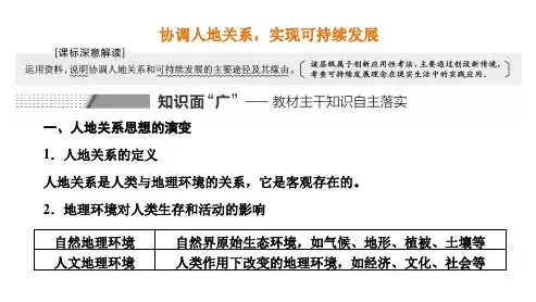 高三总复习地理课件 协调人地关系,实现可持续发展