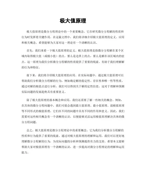 极大值原理