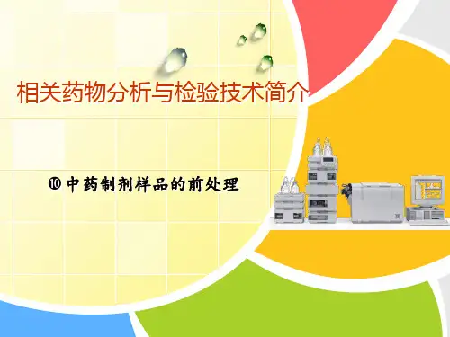 中药制剂样品的前处理