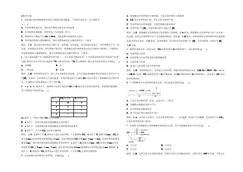 2021高中同步创新课堂生物优化方案苏教版必修1习题：第四章第三节课时作业 Word版含答案