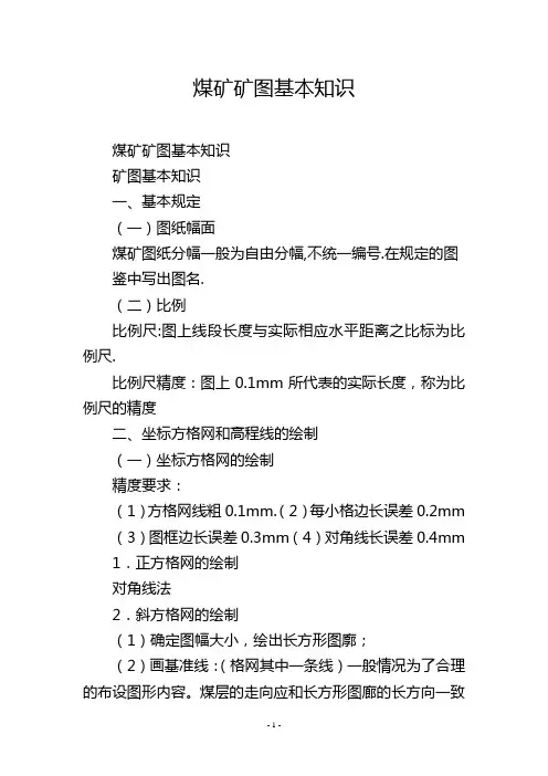 煤矿矿图基本知识