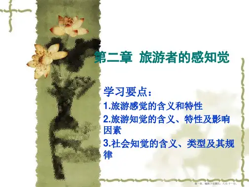 心理学第二章旅游者的感知觉
