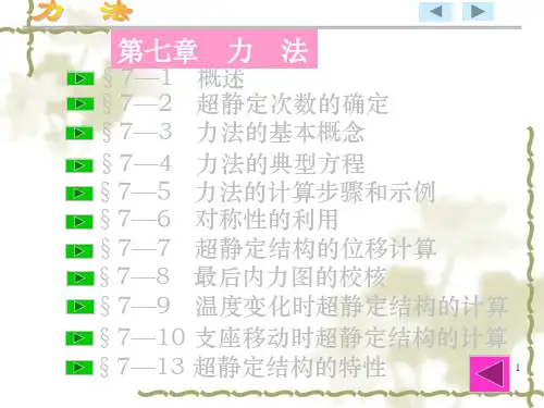 超静定次数的确定
