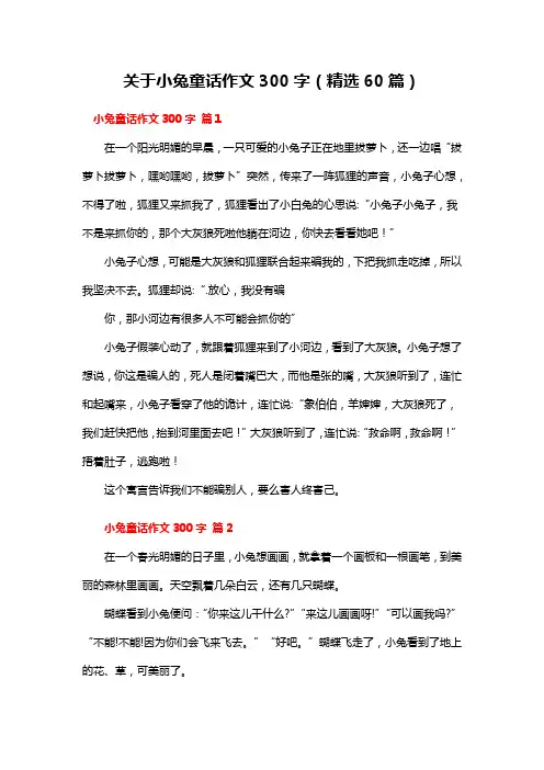 小兔童话作文300字