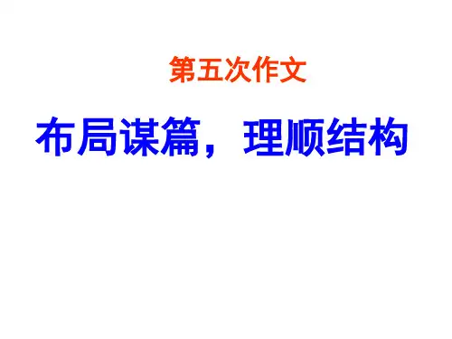 议论文的框架结构