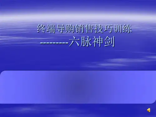 终端导购销售服务技巧
