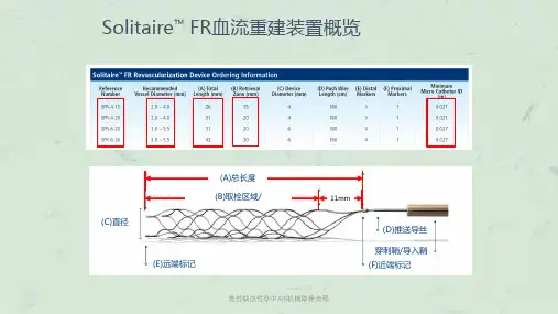急性缺血性卒中AIS机械取栓流程课件