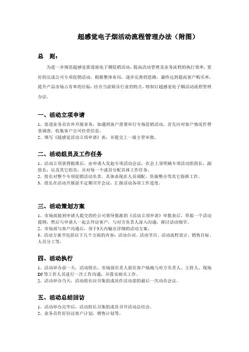 超感觉电子烟活动流程管理办法