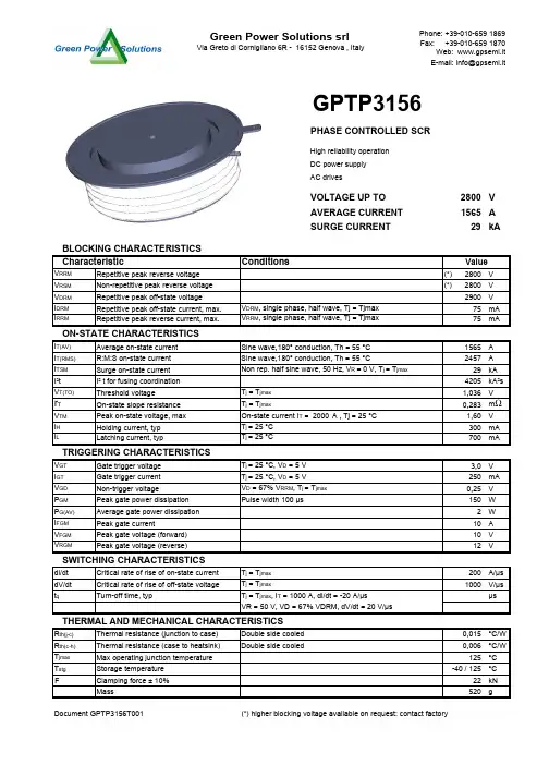 GPTP3156中文资料