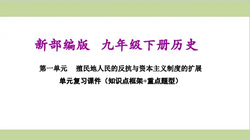 部编人教版九年级下册初中历史第一单元复习课件