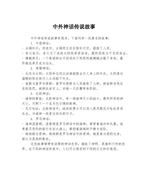 中外神话传说故事