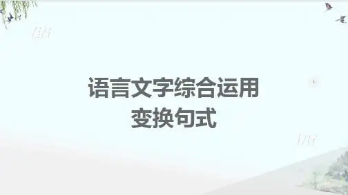 《语言文字综合应用》精品系列—新高考语文专项复习PPT