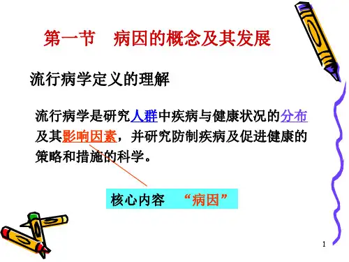 流行病学   病因与病因推断