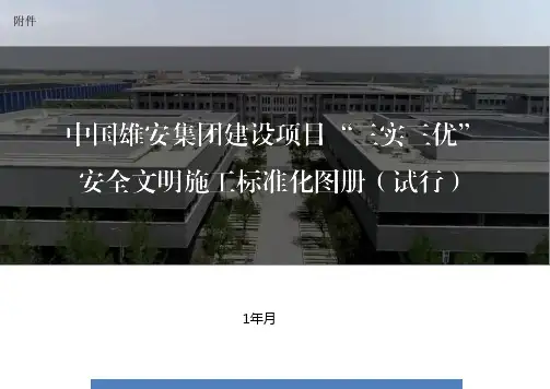 建设项目三实三优安全文明施工标准化手册