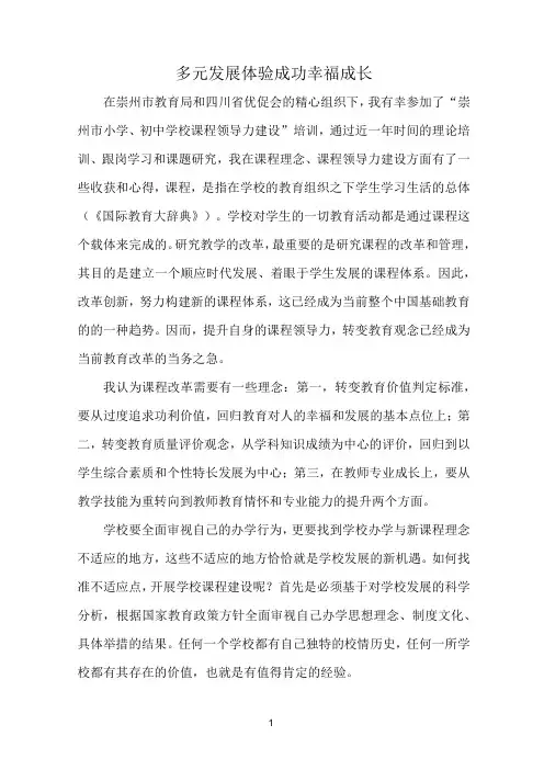 课程建设报告