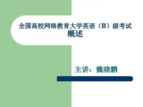 全国高校网络教育大学英语(B)级考试