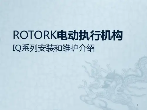 罗托克电动阀现场操作与组态ppt课件