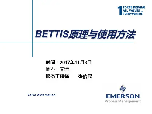 BETTIS执行机构运行原理及使用方法