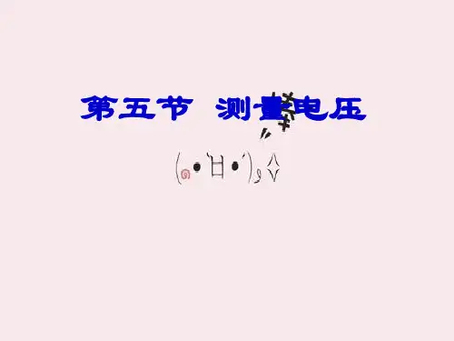 测量电压PPT教学课件