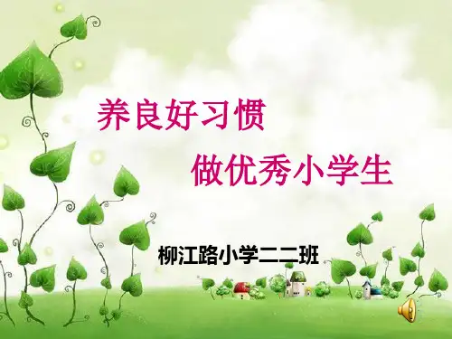 二年级班会ppt课件