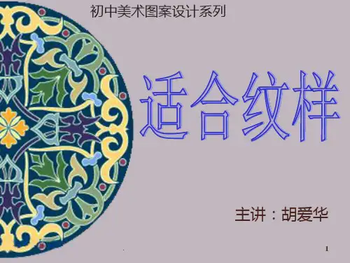 适合纹样PPT课件