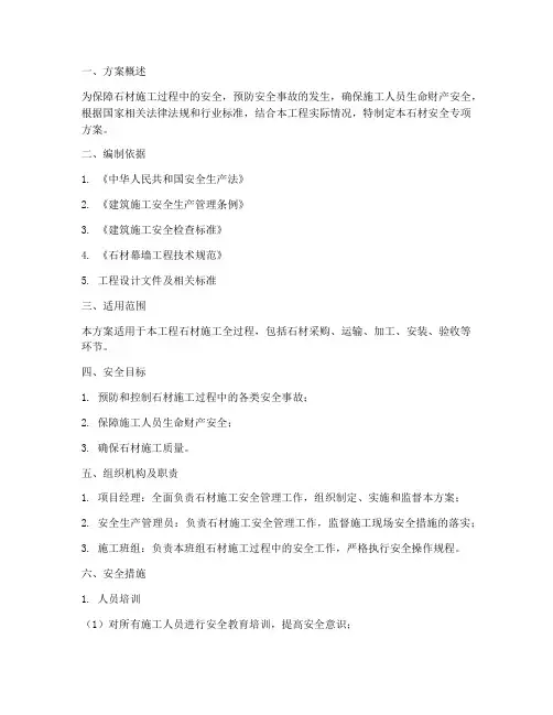 石材安全专项方案