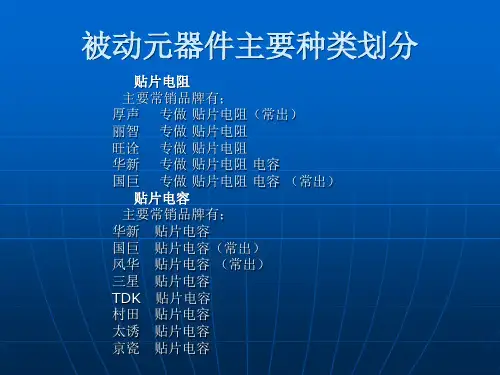 贴片电阻规格基本2