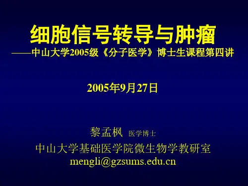 信号通路与肿瘤医学课件.ppt