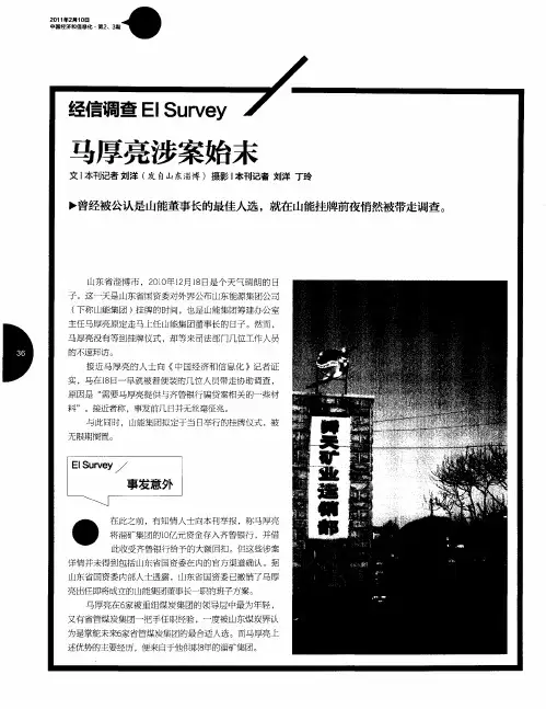 马厚亮涉案始末