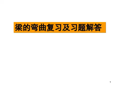 梁的弯曲、变形复习及习题解答-2013