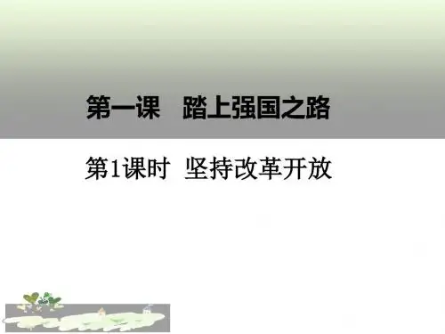 人教版道德与法治九年级上册1.1 坚持改革开放课件(共35张)