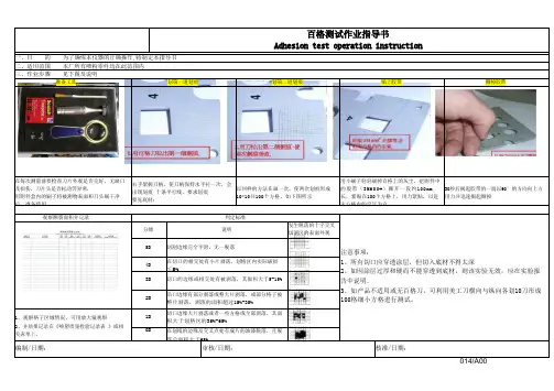 百格测试作业指导书
