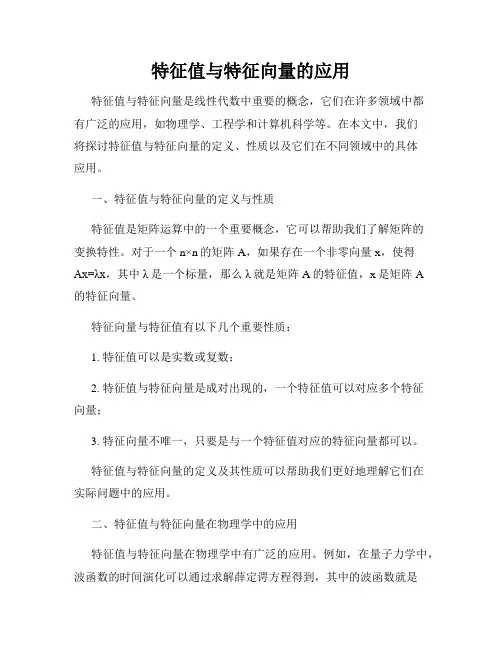 特征值与特征向量的应用