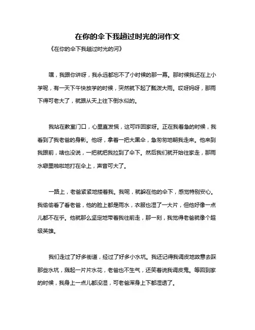 在你的伞下我趟过时光的河作文