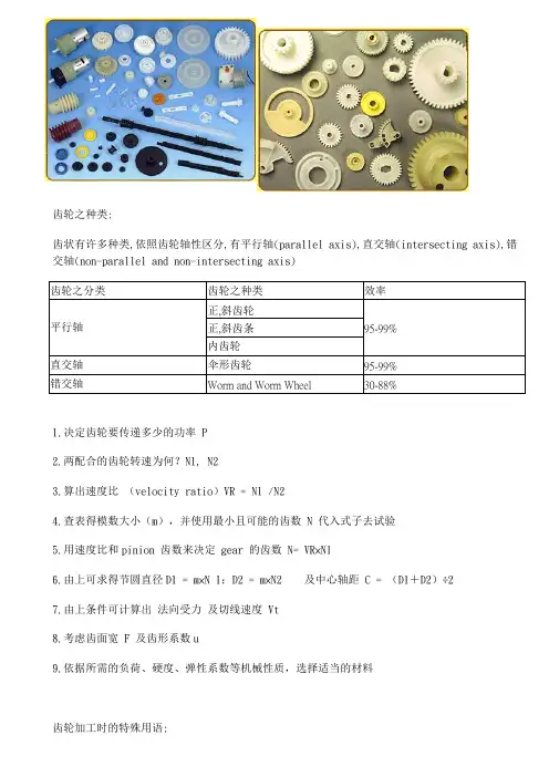 (完整版)齿轮知识大全,推荐文档