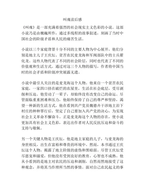 叫魂读后感