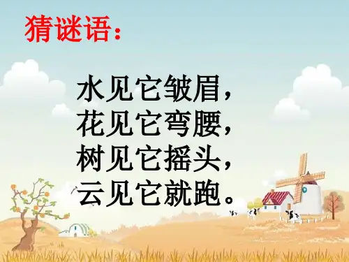 风向和风速 四年级上册教学PPT课件