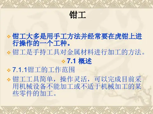 金工实训课件-钳工