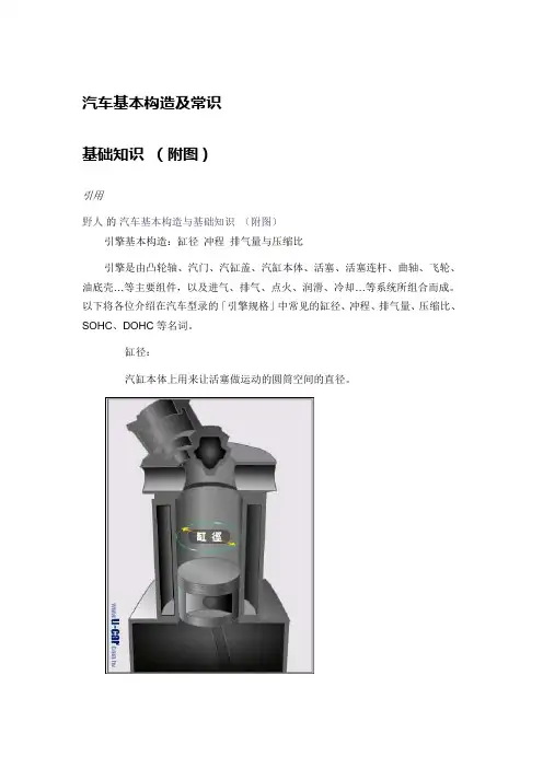 汽车基本构造及常识