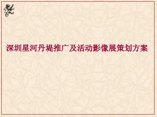 深圳星河丹堤推广及活动影像展策划方案35PPT.pptx