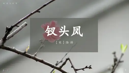 陆游《钗头凤》古诗课件PPT(19页)