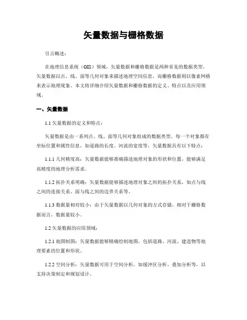 矢量数据与栅格数据