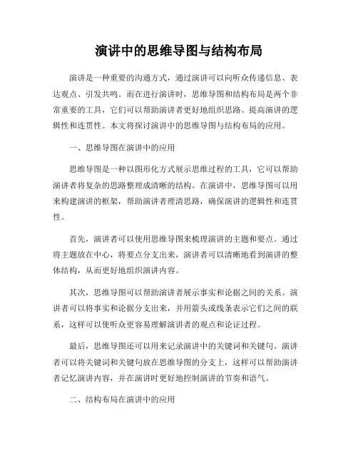 演讲中的思维导图与结构布局