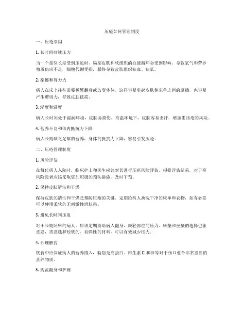 压疮如何管理制度