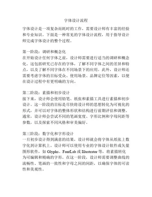 字体设计流程
