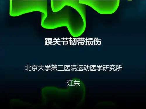 踝关节运动损伤