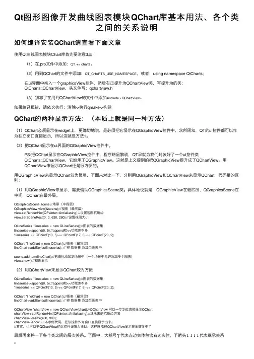 Qt图形图像开发曲线图表模块QChart库基本用法、各个类之间的关系说明