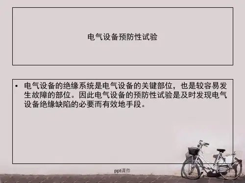 电气设备预防性试验  ppt课件