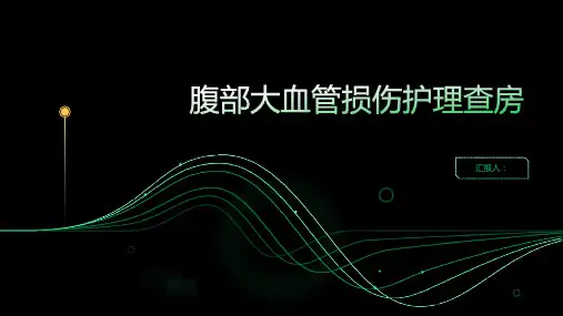 腹部大血管损伤护理查房PPT
